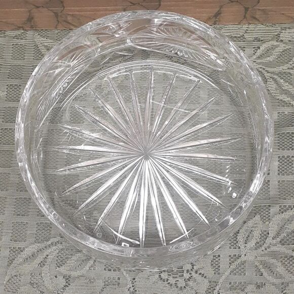 Rogaska round concave cutglass crystal bowl - Picture 2 of 8